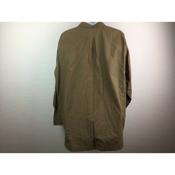 Daniel Cremieux Collection Mens Plaid Button Shirt Brown Green Size XL - Picture 3 of 9